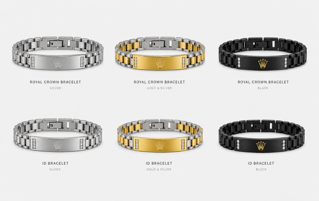 Luxury Stainless crown Steel Bracelet