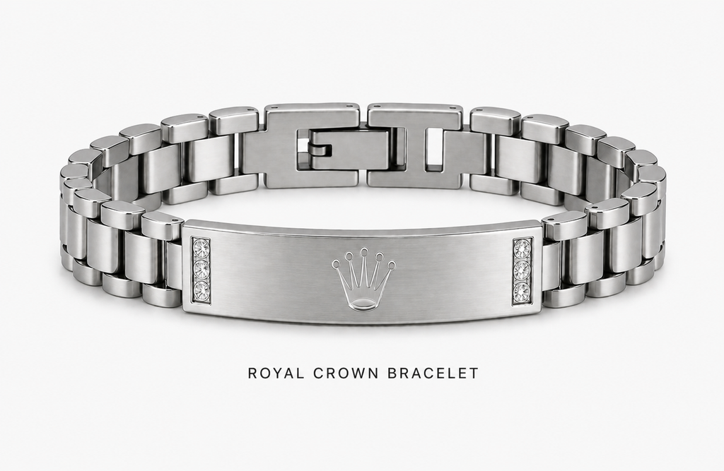 Luxury Stainless crown Steel Bracelet