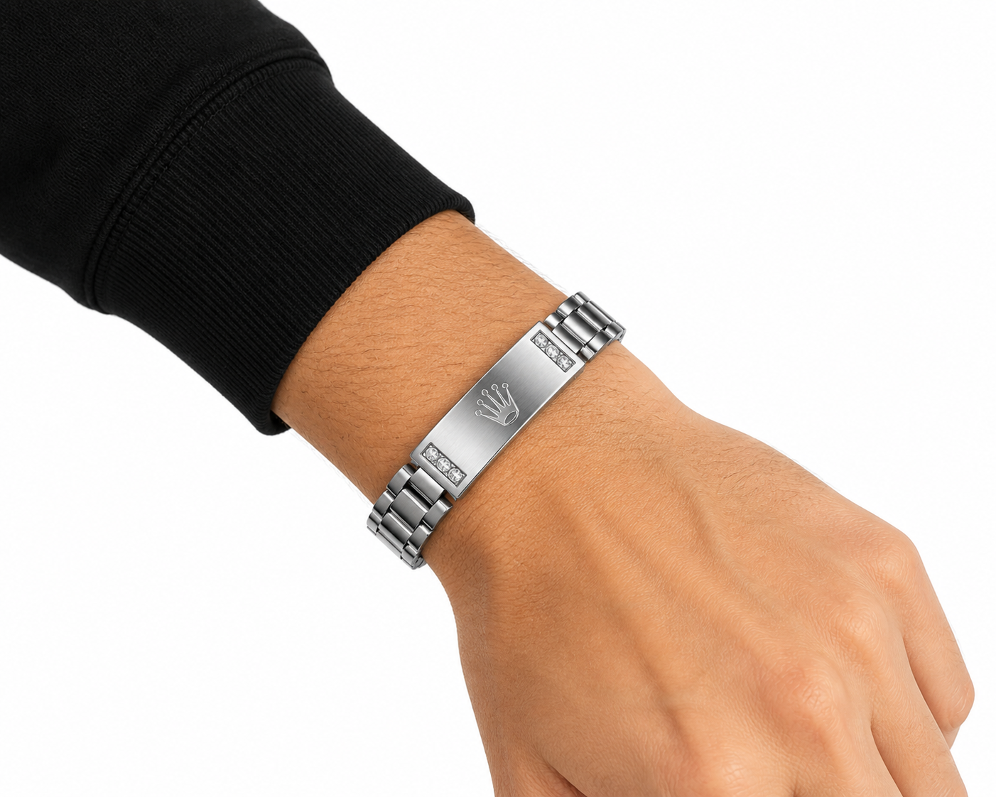 Luxury Stainless crown Steel Bracelet