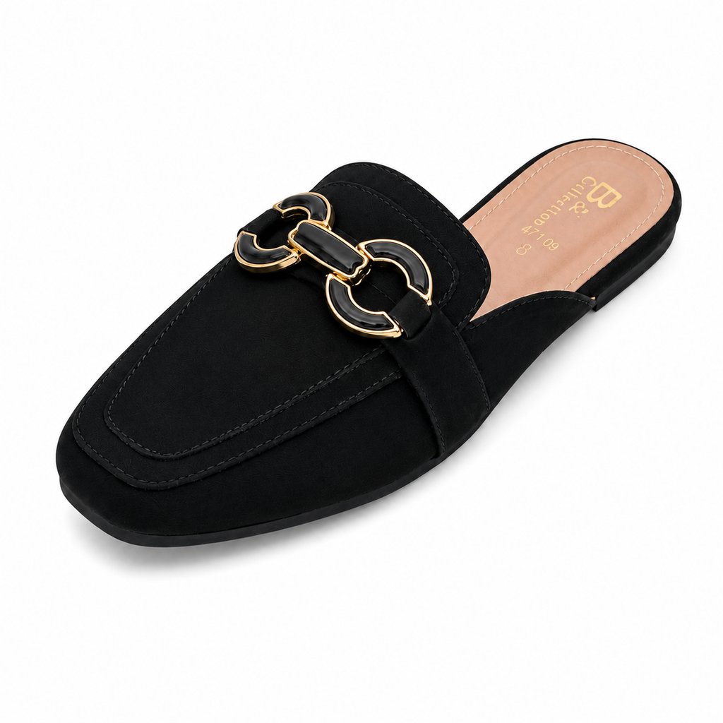 Burgundy Mule Sandals for Women  Stylish Slip-On Flats