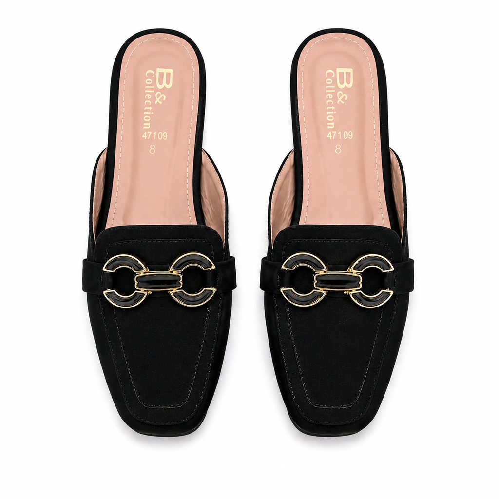 Burgundy Mule Sandals for Women  Stylish Slip-On Flats