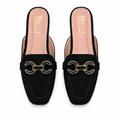 Burgundy Mule Sandals for Women  Stylish Slip-On Flats