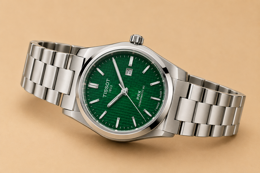 Tissot PRX Powermatic 80 40mm Green Dial Automatic Stainless Steel Watch
